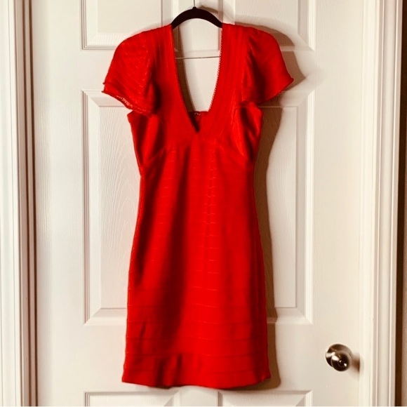 None Dresses & Skirts - Beautiful Red Unbranded Womens Bandage Bodycon Sexy 𝐑𝐞𝐝 𝐃𝐫𝐞𝐬𝐬 Sz L